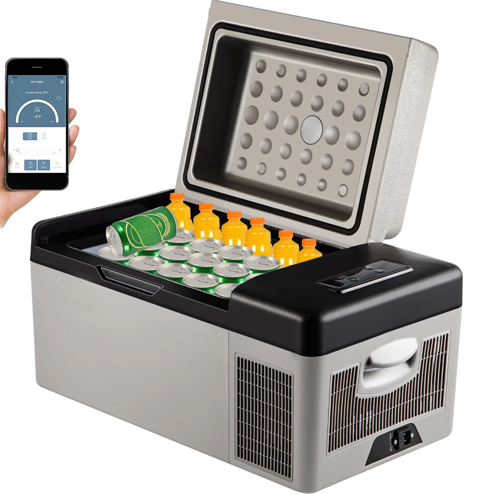Portable Refrigerator Compressor Fridge Freezer Mini Cooler for Outdoor Camping BBQ Picnic
