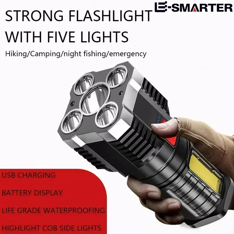 Waterproof Tactical Flashlight for Outdoor Camping Emergency