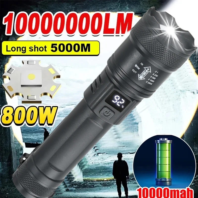 LED Tactical Flashlight 2000LM - Main Product Shot