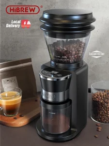 HiBREW Coffee Mill Automatic Electric Grinder 31 Gears Espresso American Pour Over Visual Bean Storage G3