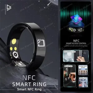 R20 Ceramic Smart Ring 2026 NFC Access Control Health Monitoring