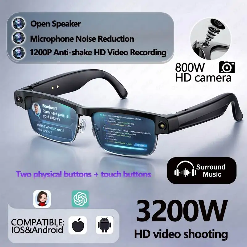 AI Smart Photo Glasses review hands-on look at build quality and design